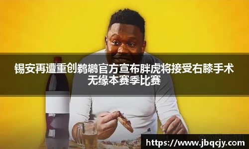 锡安再遭重创鹈鹕官方宣布胖虎将接受右膝手术无缘本赛季比赛